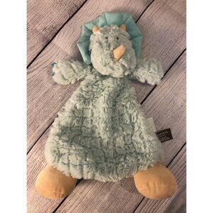 Dinosaur Plush Rattle Lovey Blankie Demdaco